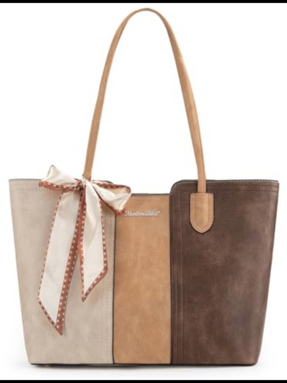 Montana West Women's Vegan Leather Top Handle Satchel Tote Work Bag